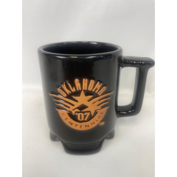 Oklahoma '07 Centennial Coffee Tea Mug Cup Black - Picture 6 of 6